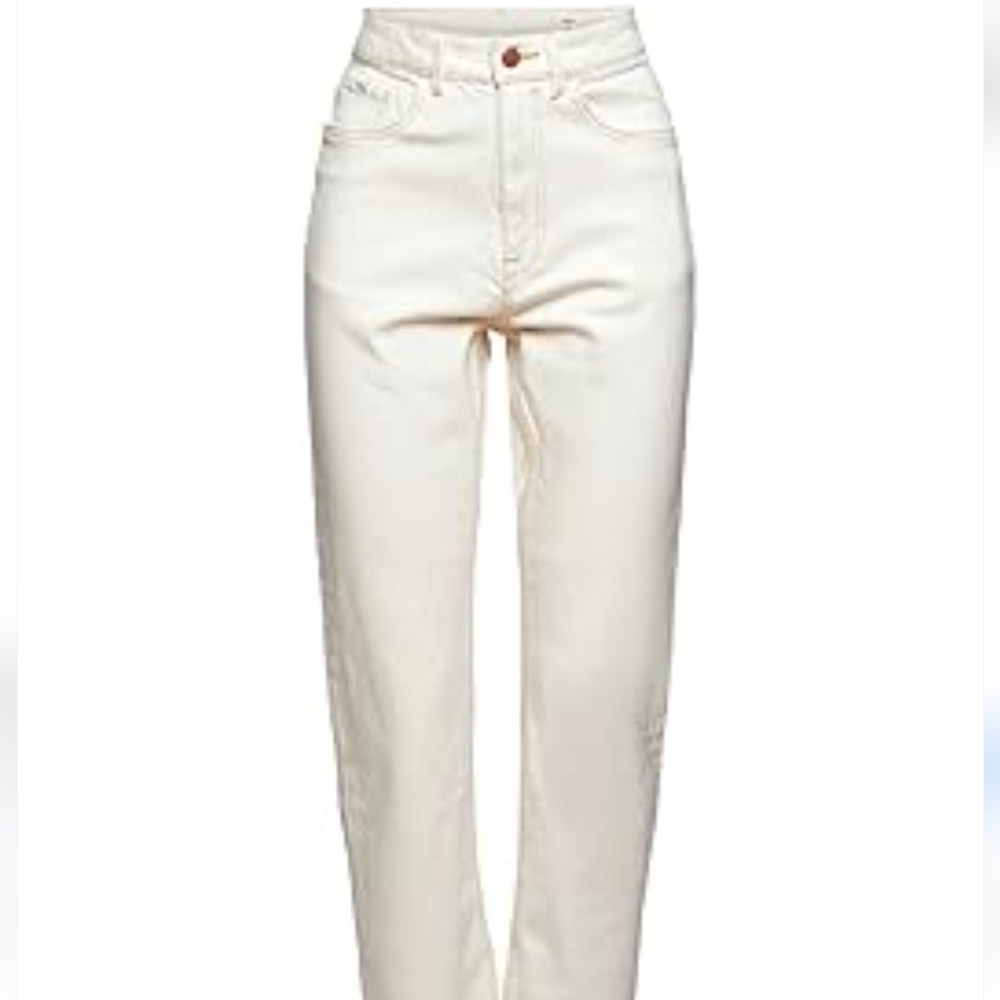 ESPRIT Ivory Mid Straight JEAN Size 38/30